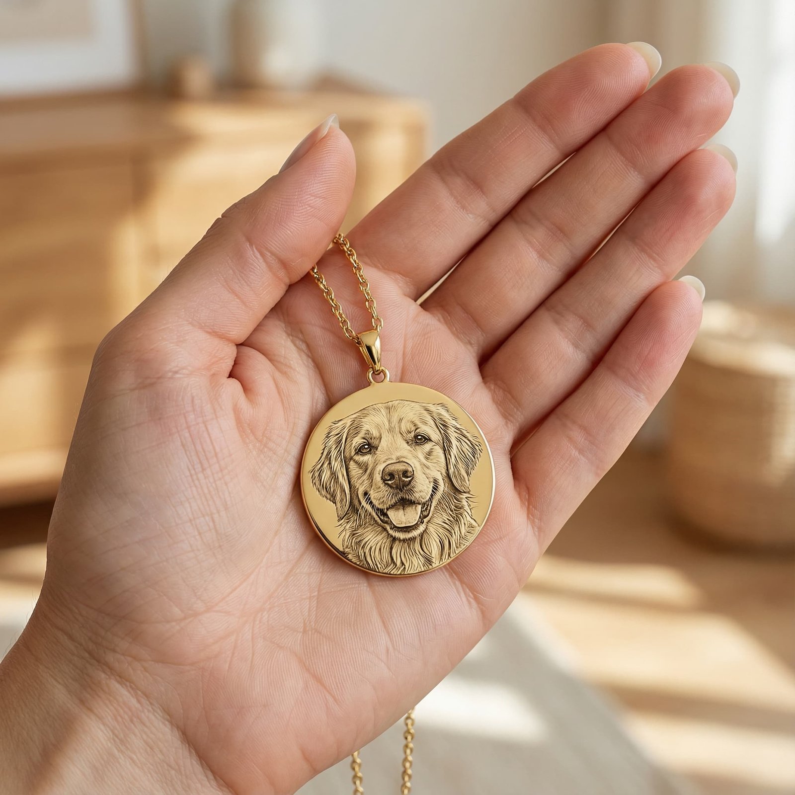 Evcil Dost Portre Kolye