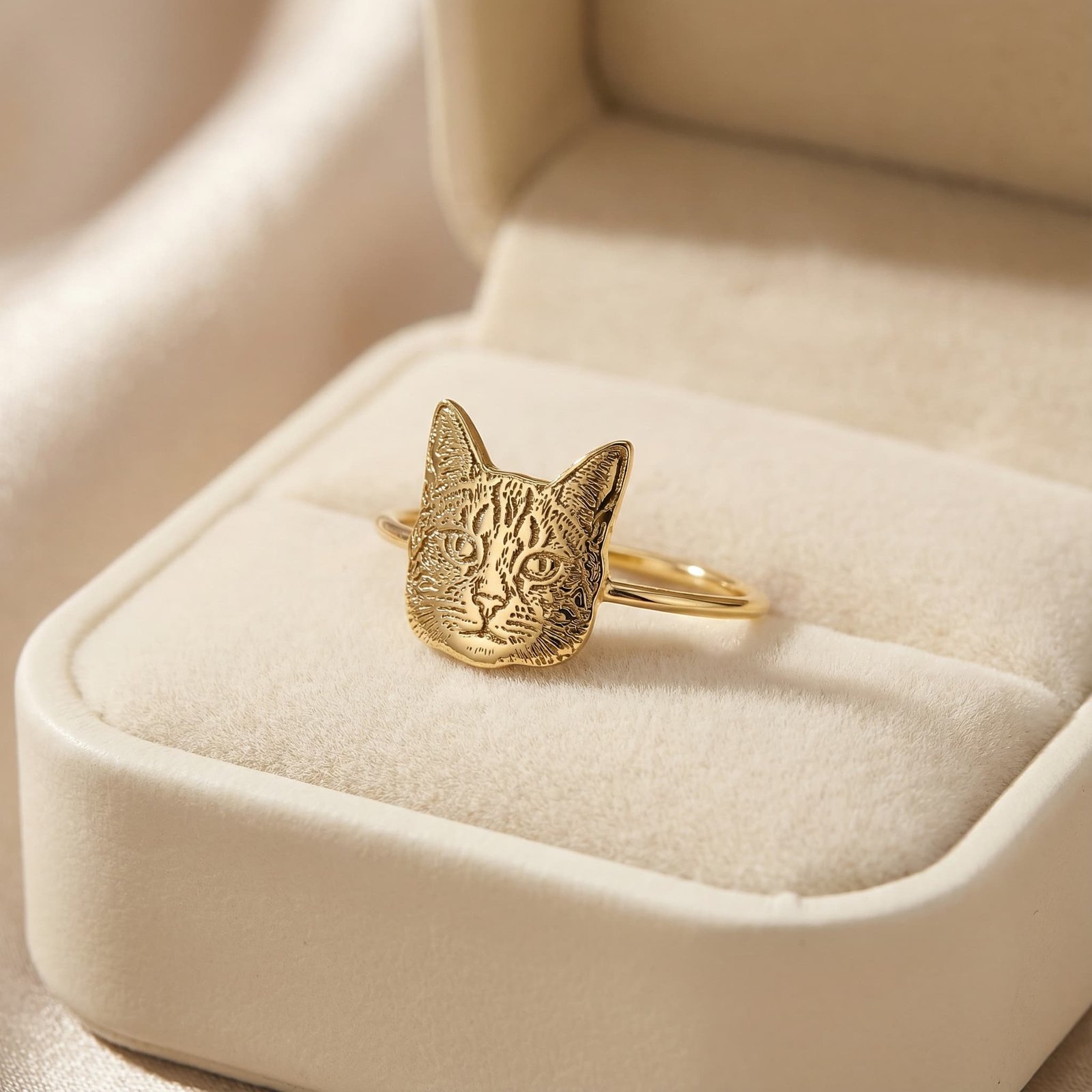Kedi Figürlü Yüzük