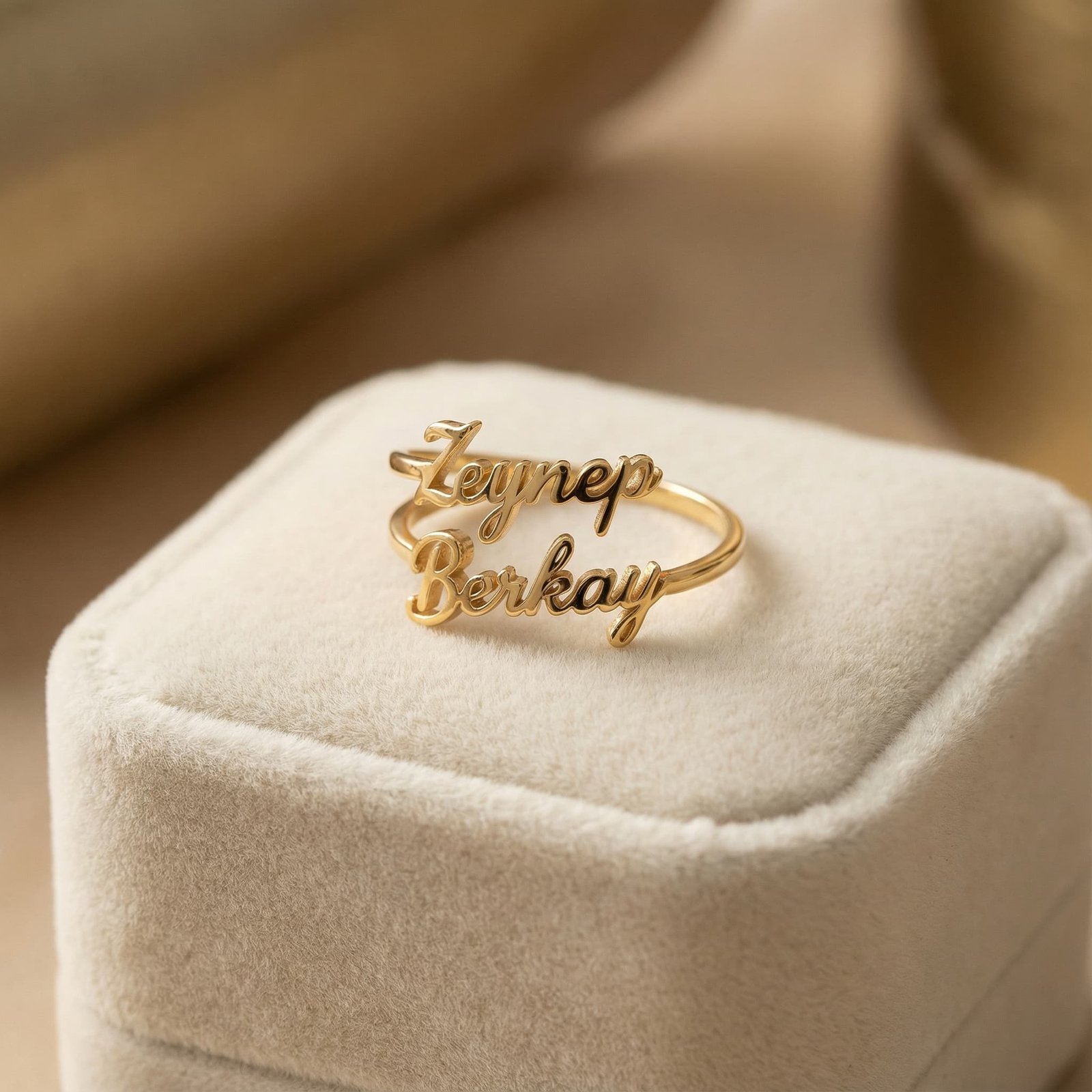 Kişiye Özel İki İsimli Yüzük