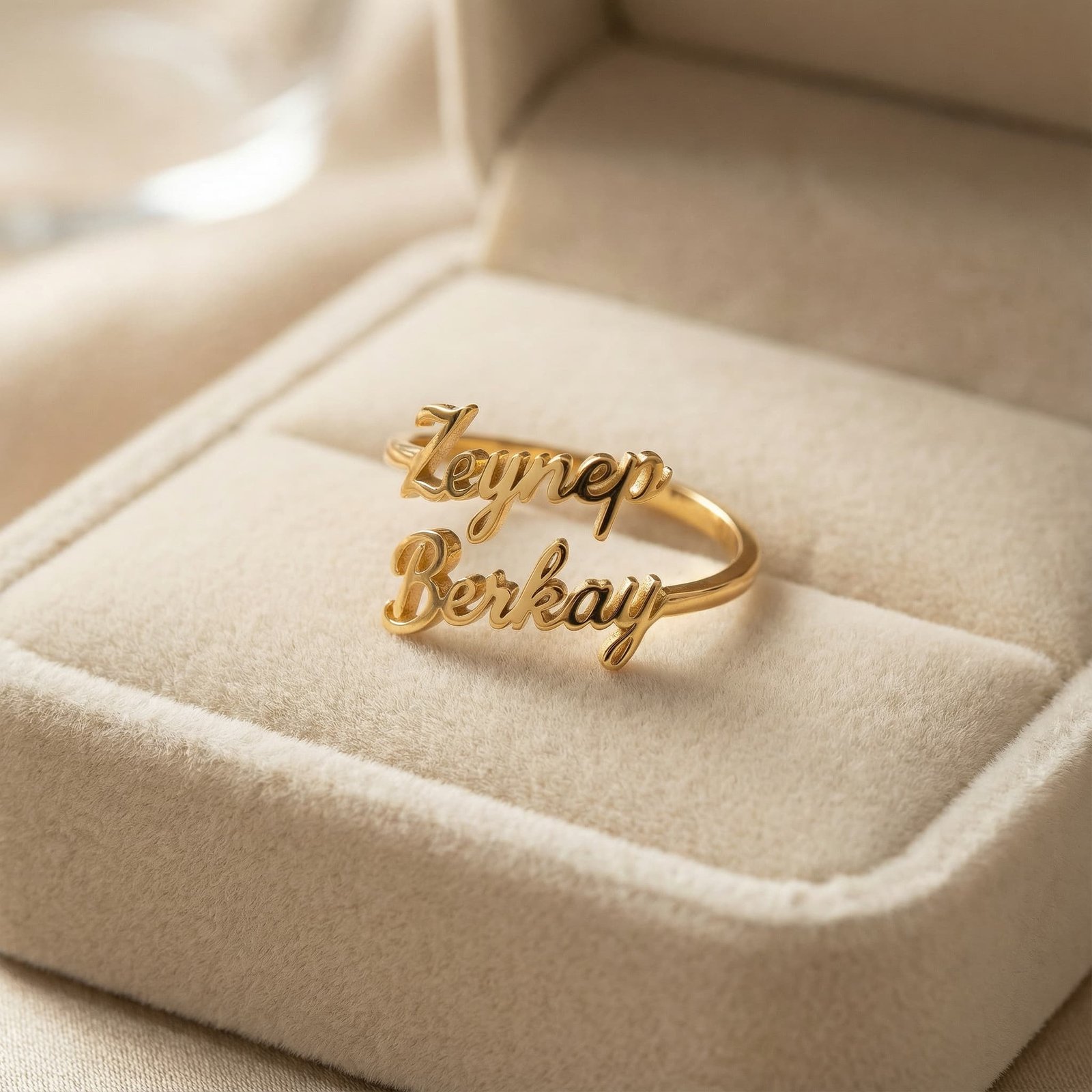 Kişiye Özel İki İsimli Yüzük