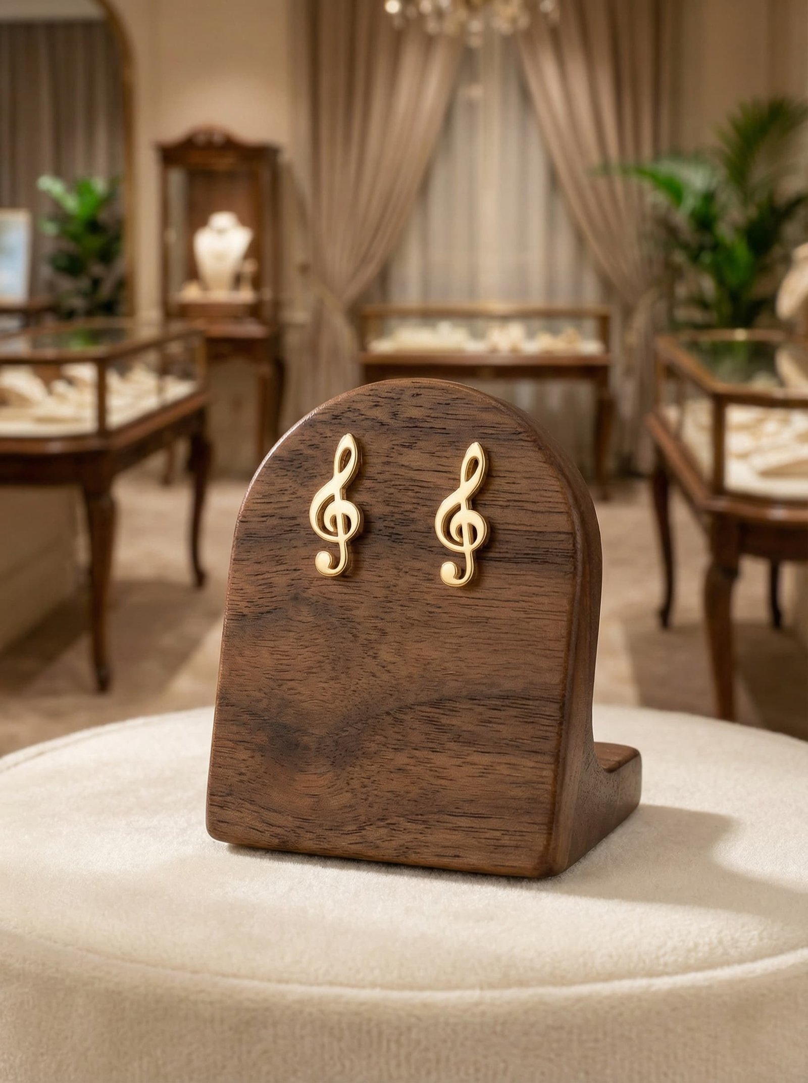 Sol Anahtarı Gümüş Küpe