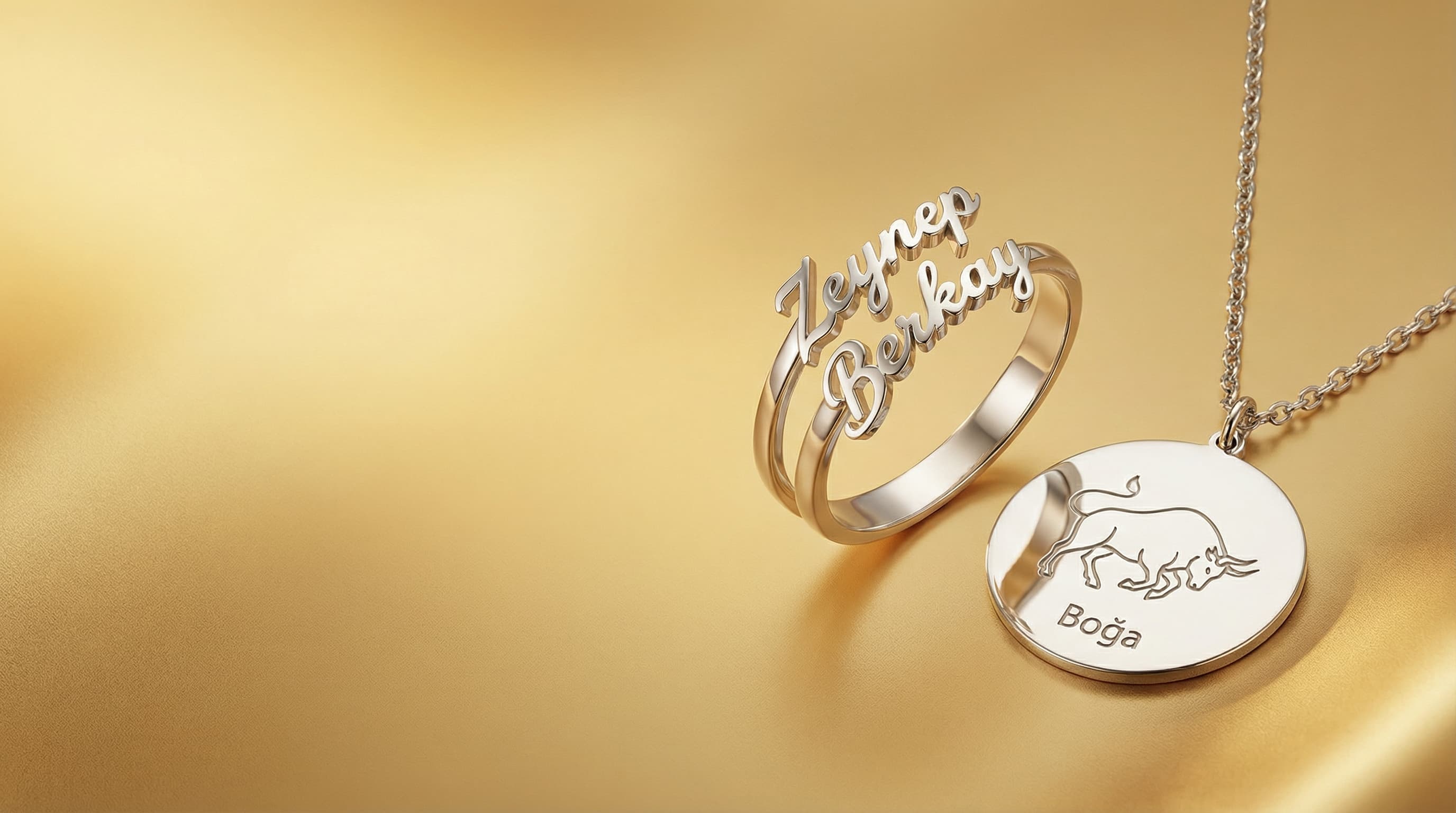 İsme ve Burcuna Özel Gümüş Takılar